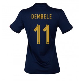 Damen Fußballbekleidung Frankreich Ousmane Dembele #11 Heimtrikot WM 2022 Kurzarm